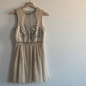 Kimchi Blue UO | glimmer mermaid beaded mini dress